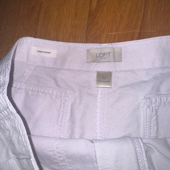 LOFT Pink Cargo Shorts Lightweight Summer Style - Picture 3 of 8